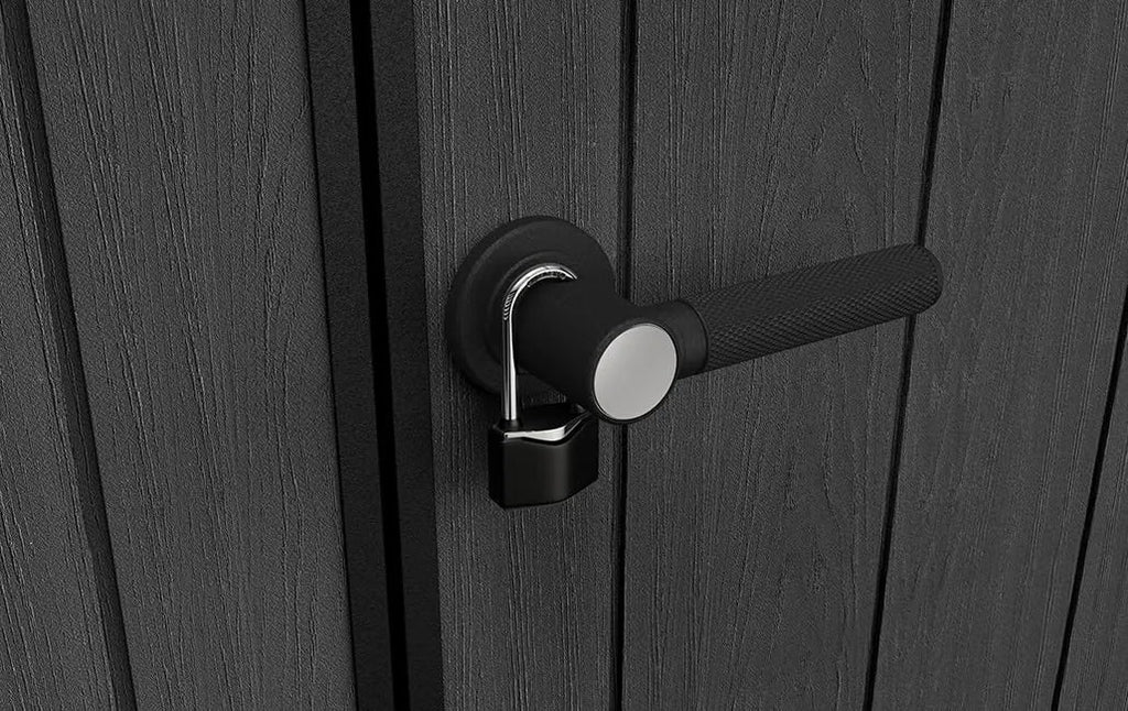 11x 7 Cortina Heavy Duty Plastic Pent Shed – Dark Grey